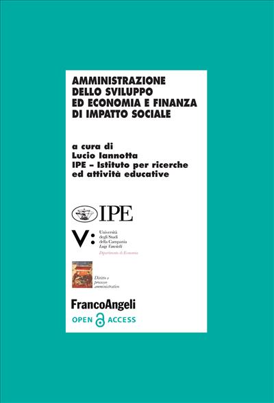 Amministrazione dello sviluppo ed economia e finanza di impatto sociale