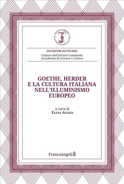 Goethe, Herder e la cultura italiana nell'Illuminismo europeo