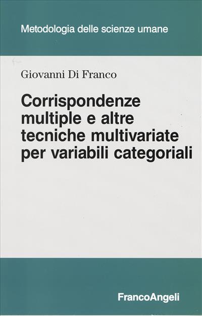 Corrispondenze multiple e altre tecniche multivariate per variabili categoriali