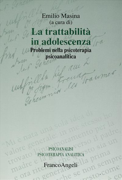 La trattabilità in adolescenza.