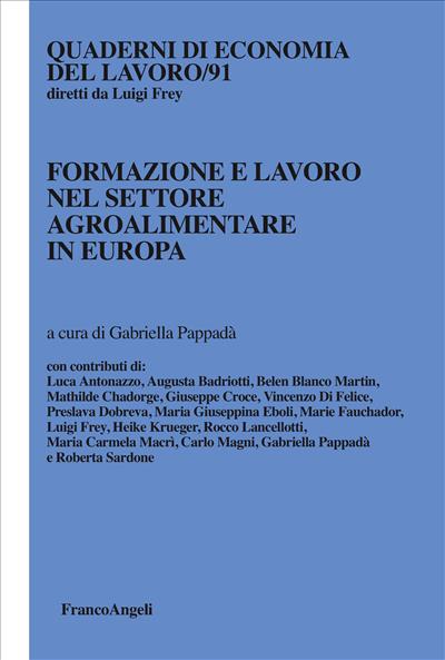 Formazione e lavoro nel settore agroalimentare in Europa