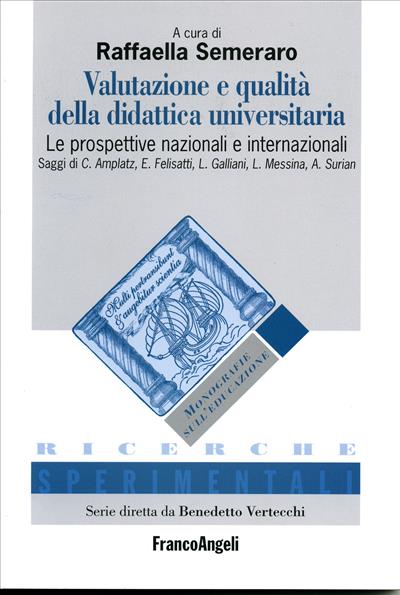 Valutazione e qualità della didattica universitaria