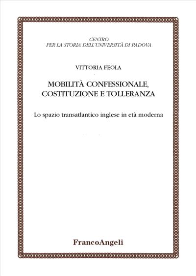 Mobilità confessionale, costituzione e tolleranza