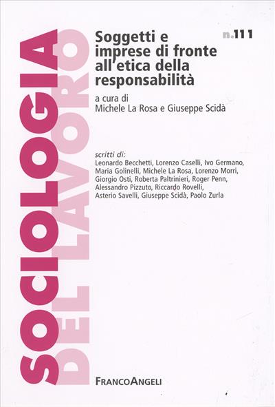 Soggetti e imprese di fronte all'etica della responsabilità