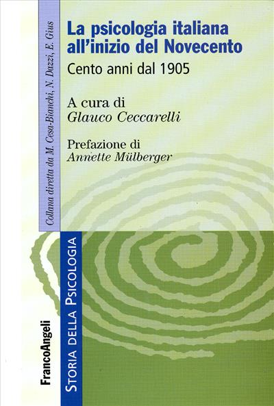 La psicologia italiana all'inizio del Novecento.