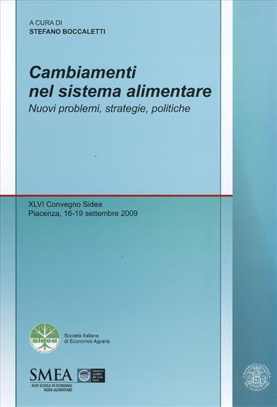 Cambiamenti nel sistema alimentare.