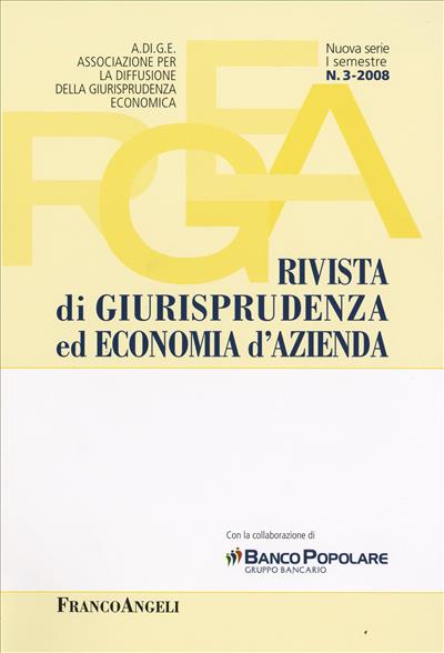 Rivista di Giurisprudenza ed Economia d'Azienda.