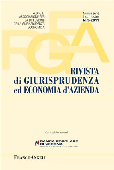 Rivista di giurisprudenza ed economia d'azienda n. 9 - 2011