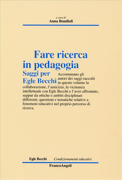 Fare ricerca in pedagogia.