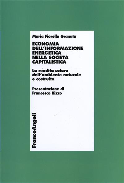 Economia dell'informazione energetica nella società capitalistica