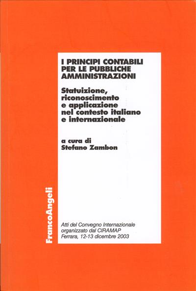 I principi contabili per le pubbliche amministrazioni.