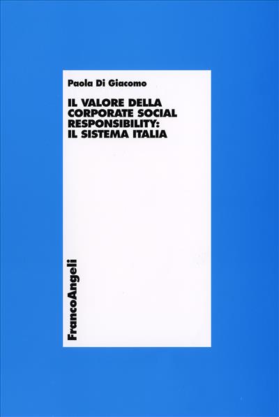 Il valore della corporate social responsability: il sistema Italia