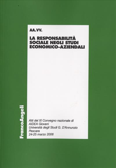 La responsabilità sociale negli studi economico-aziendali