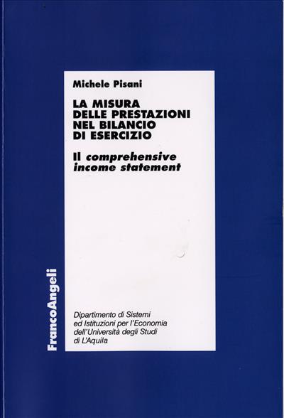 La misura delle prestazioni nel bilancio di esercizio.