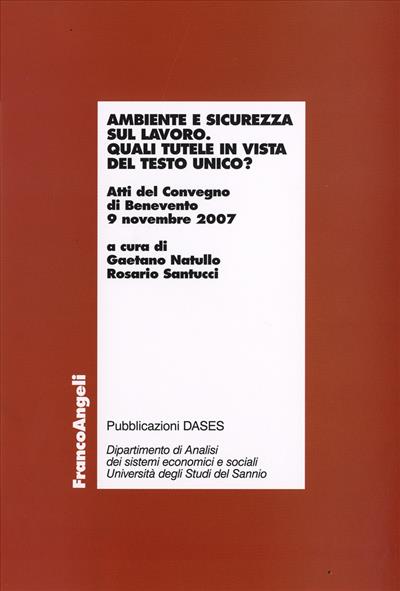 Ambiente e sicurezza sul lavoro.