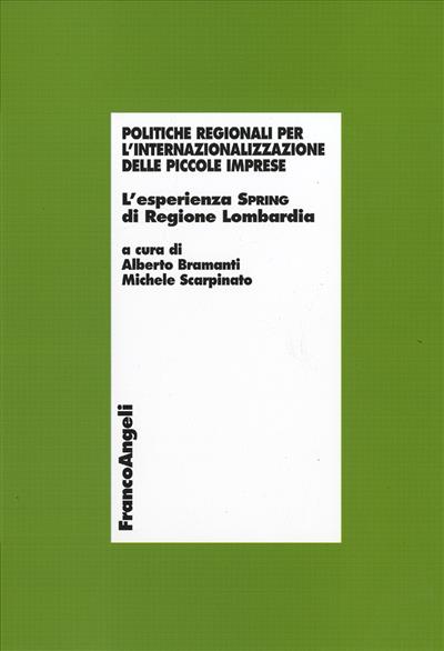 Politiche regionali per l'internazionalizzazione delle piccole imprese.