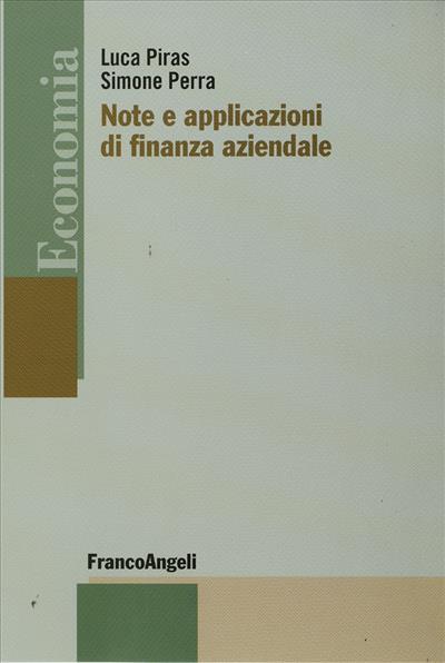 Note e applicazioni di finanza aziendale