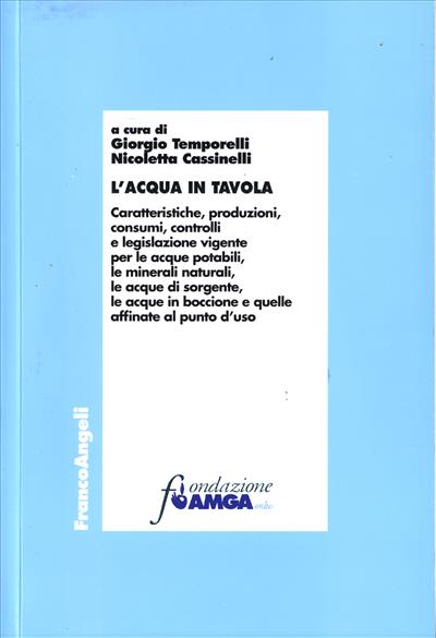 L'acqua in tavola