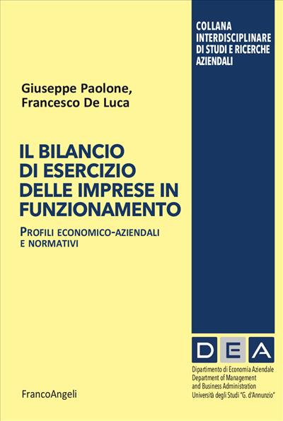 Il bilancio di esercizio delle imprese in funzionamento