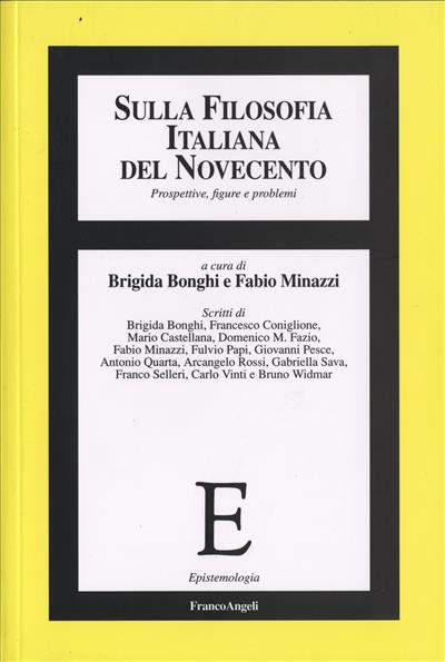 Sulla filosofia italiana del Novecento.