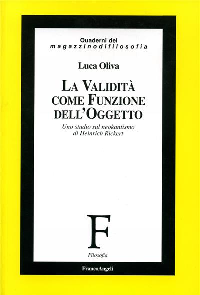 La validità come funzione dell'oggetto