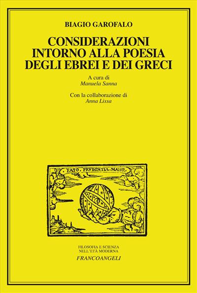 Considerazioni intorno alla poesia degli Ebrei e dei Greci