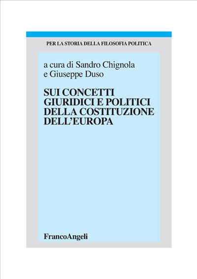 Sui concetti giuridici e politici della costituzione dell'Europa