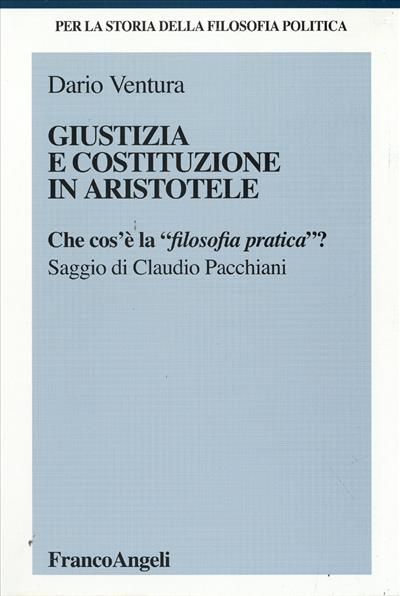 Giustizia e costituzione in Aristotele.