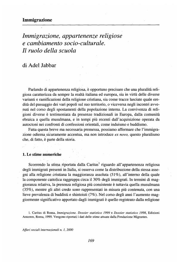 Anteprima articolo