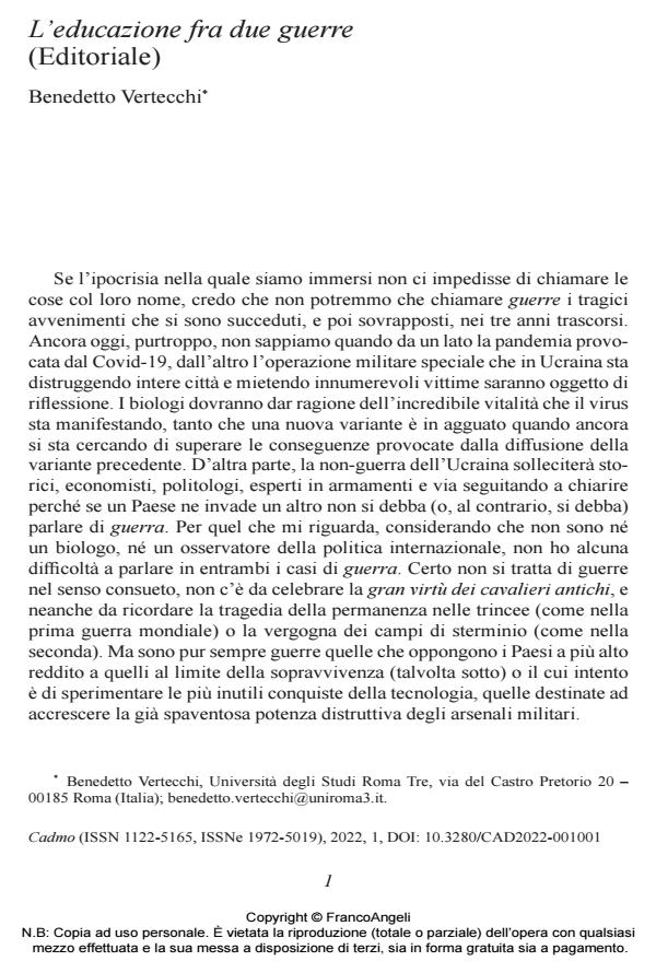 Anteprima articolo