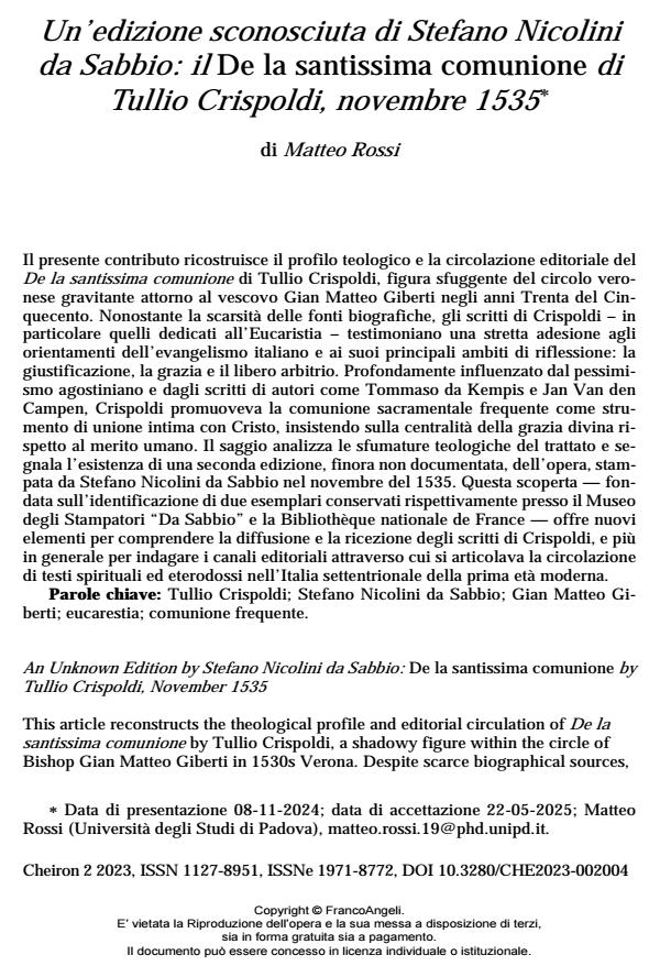 Anteprima articolo