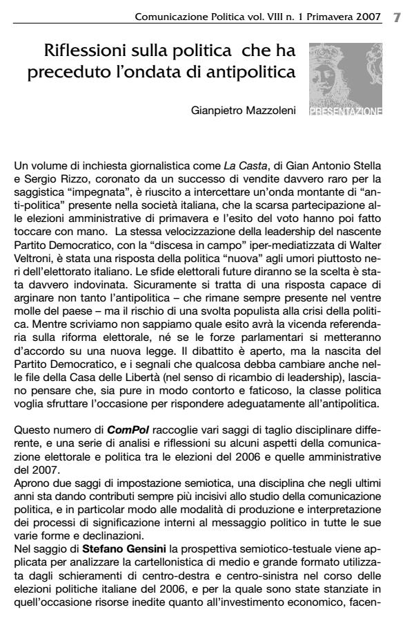 Anteprima articolo