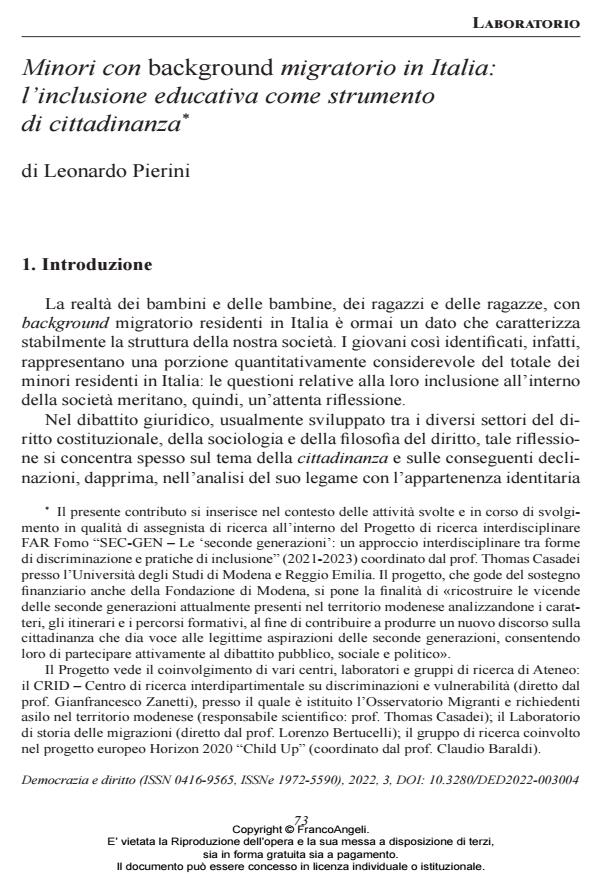 Anteprima articolo