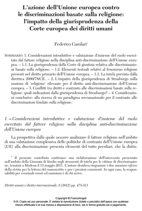 Anteprima articolo