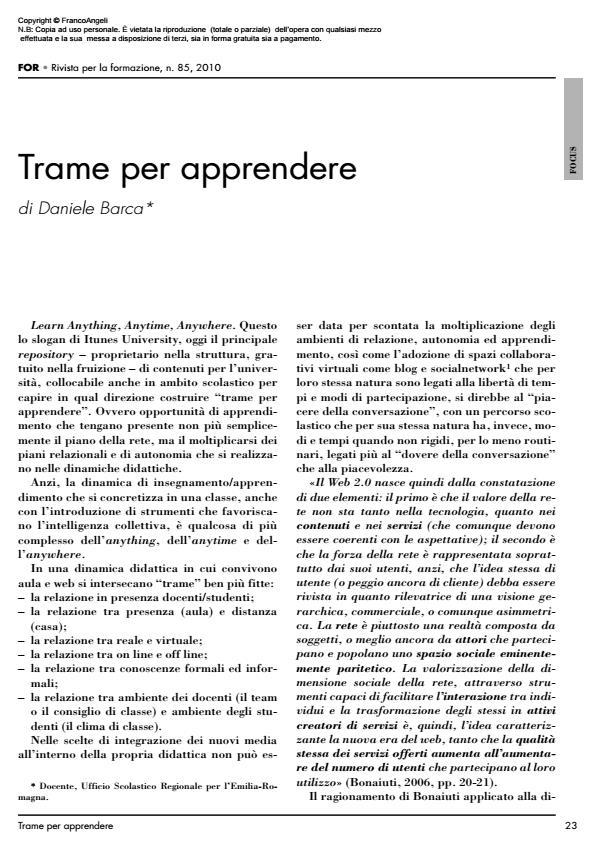 Anteprima articolo