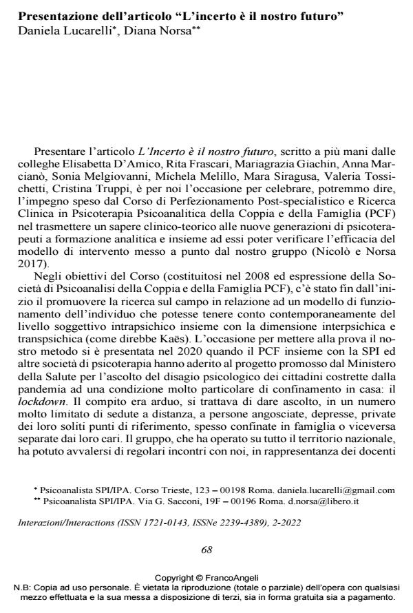 Anteprima articolo