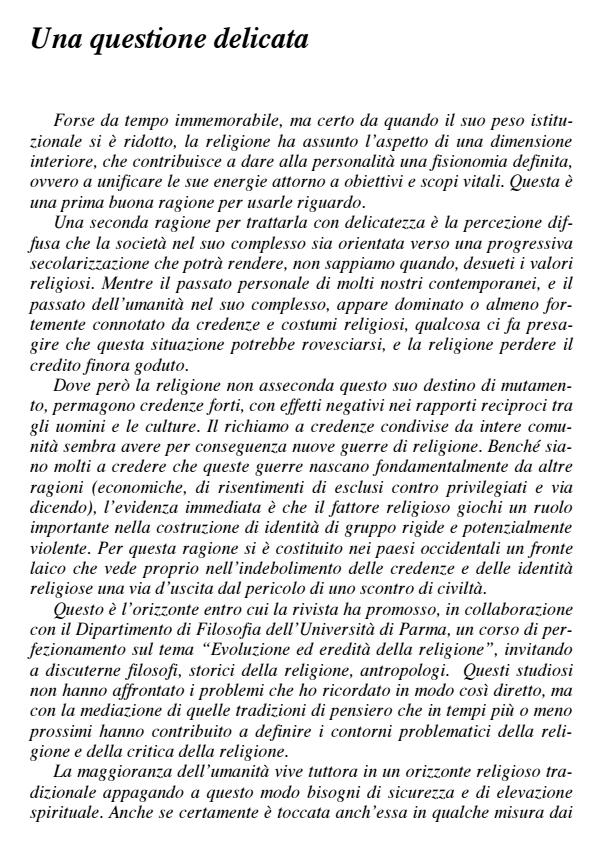 Anteprima articolo