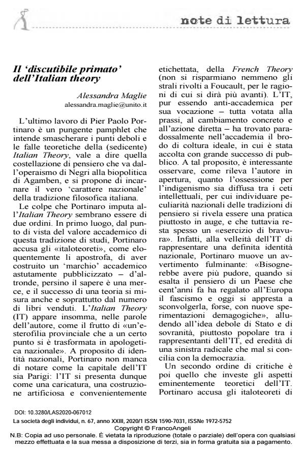 Anteprima articolo