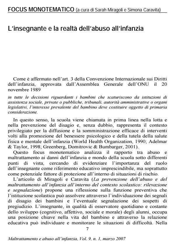 Anteprima articolo