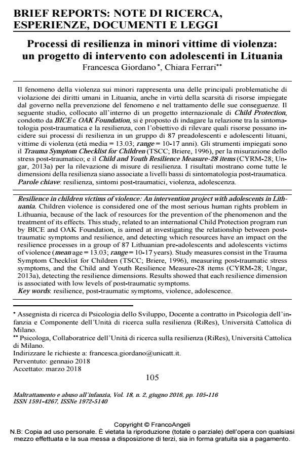 Anteprima articolo