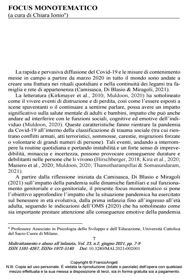 Anteprima articolo