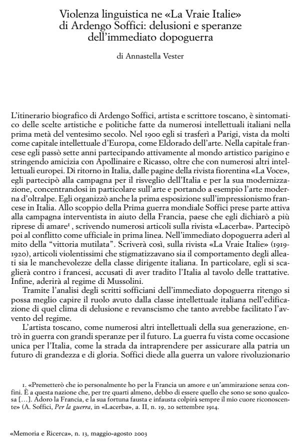 Anteprima articolo