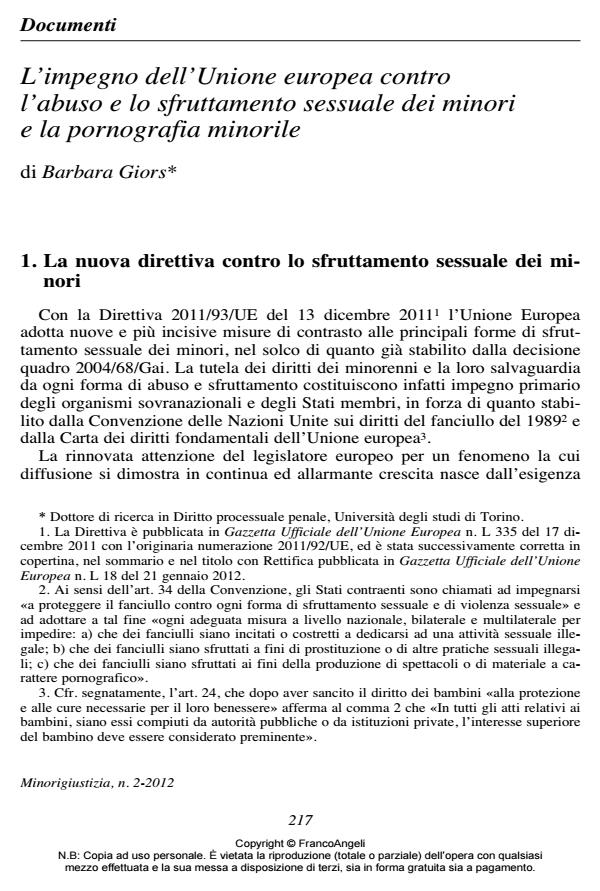 Anteprima articolo