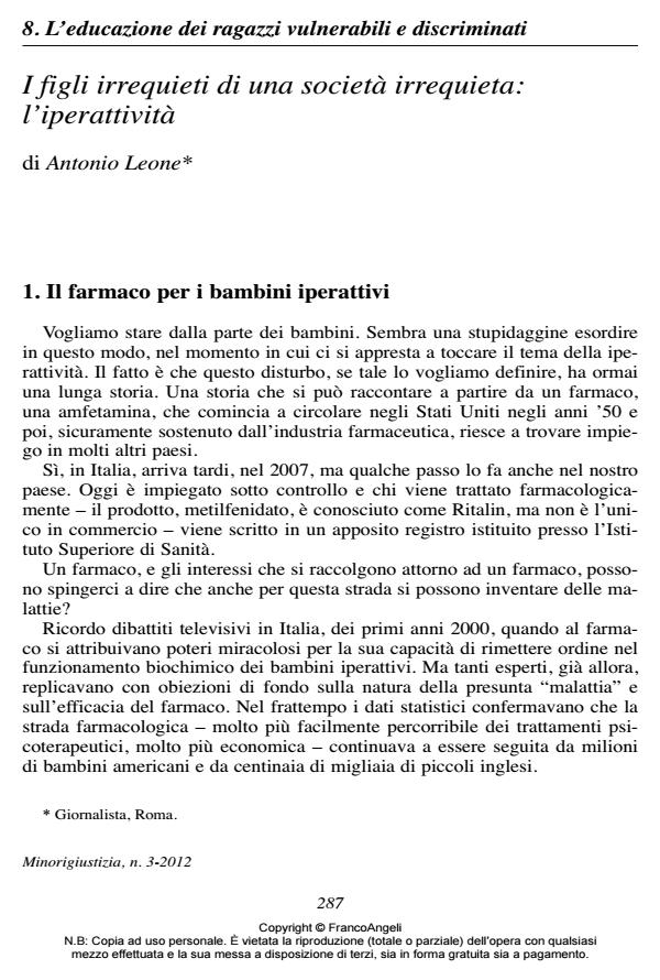 Anteprima articolo