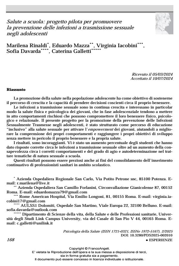 Anteprima articolo