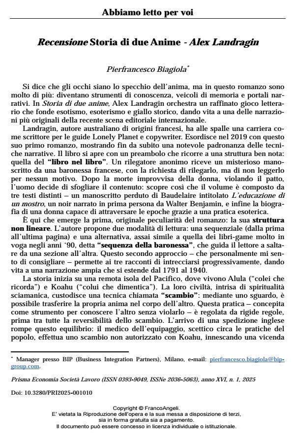 Anteprima articolo
