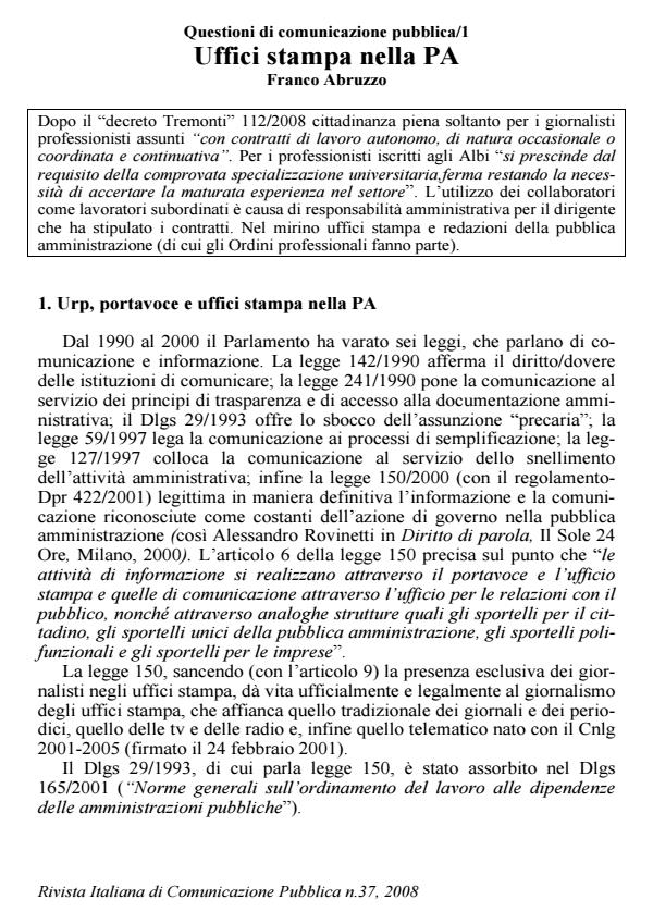 Anteprima articolo