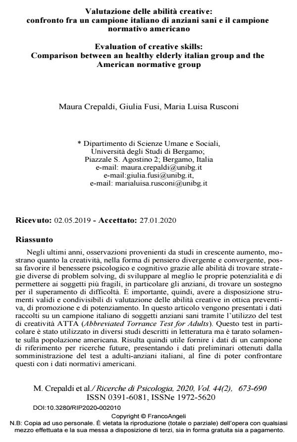 Anteprima articolo