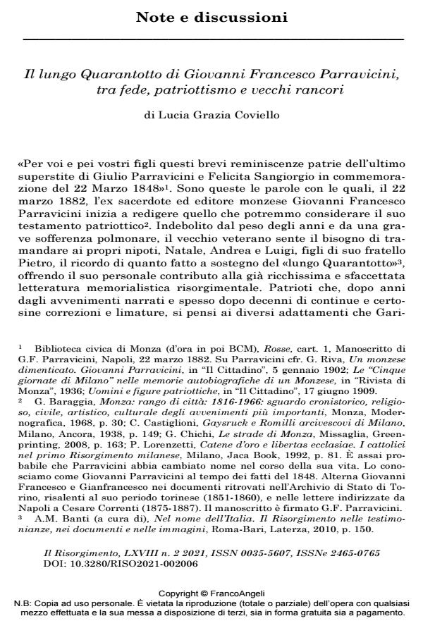 Anteprima articolo