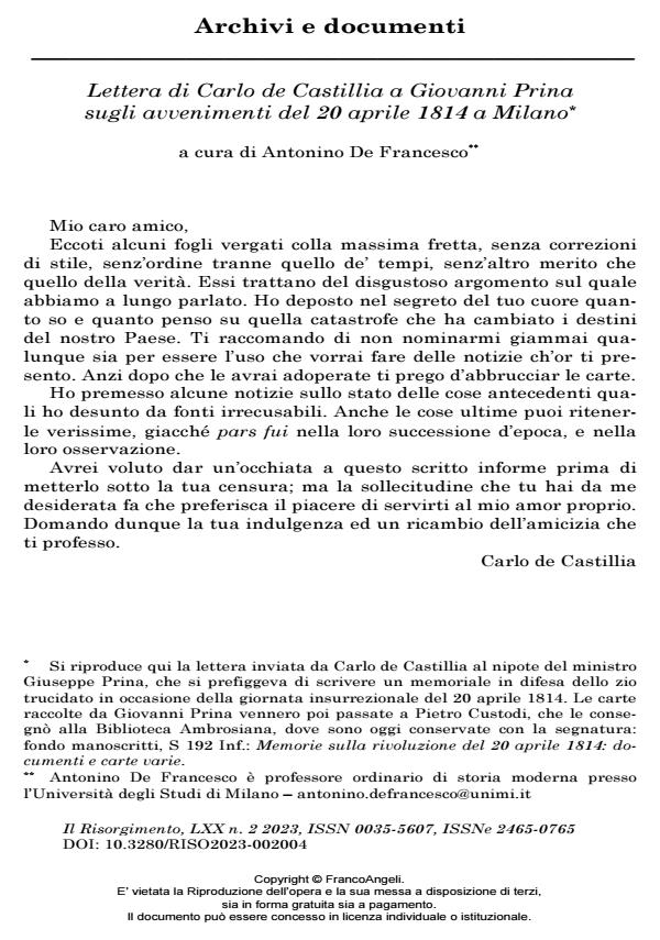 Anteprima articolo